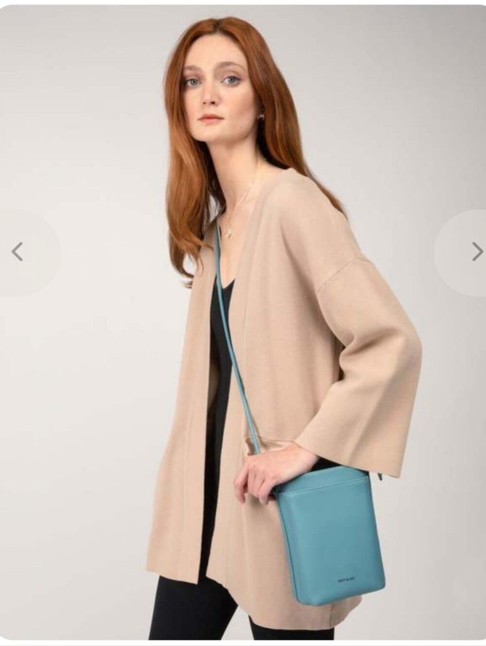 Matt & Nat Light Blue Crossbody Pouch